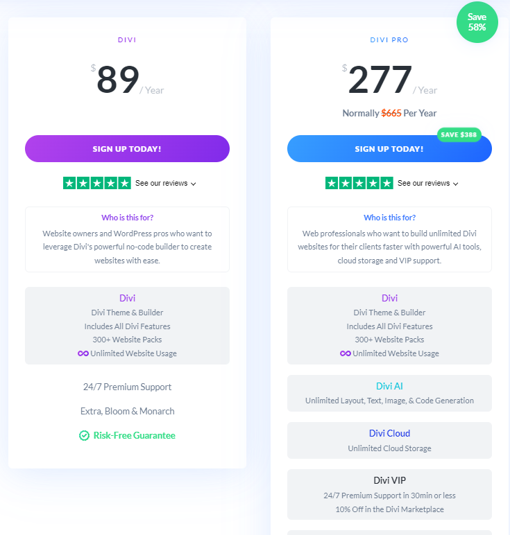 Best Contact Forms For WordPress: Divi Contact Forms Pricing