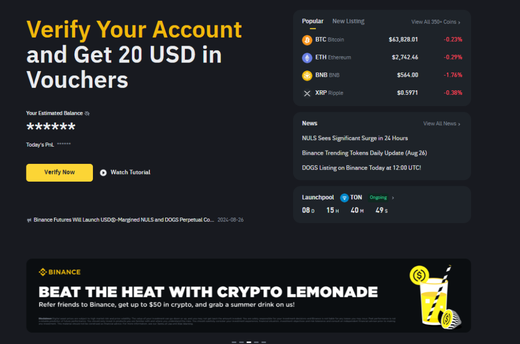 Fintechzoom Best Crypto Exchange: Binance